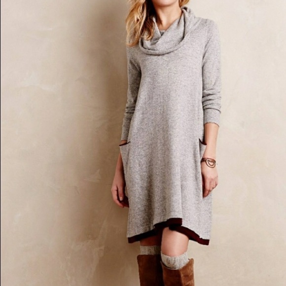 Anthropologie Dresses & Skirts - DONATED | Anthropologie | Cowl neck sweater dress